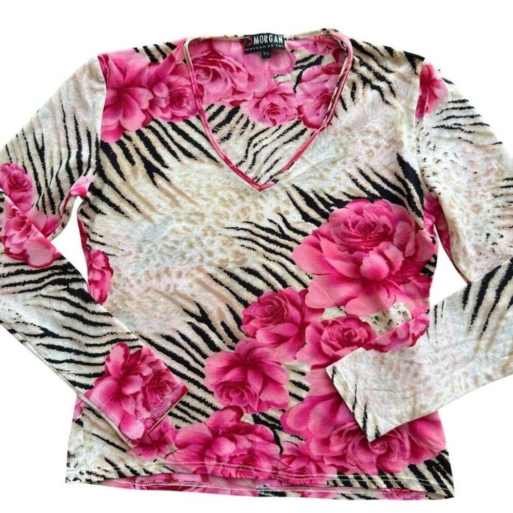 Morgan De Toi Animal Print Top